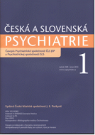 Česká a slovenská psychiatrie